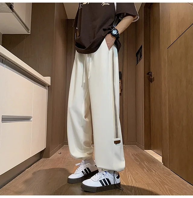 2025 Fall Men's Loose Streetwear Wide-Leg Pants Detail