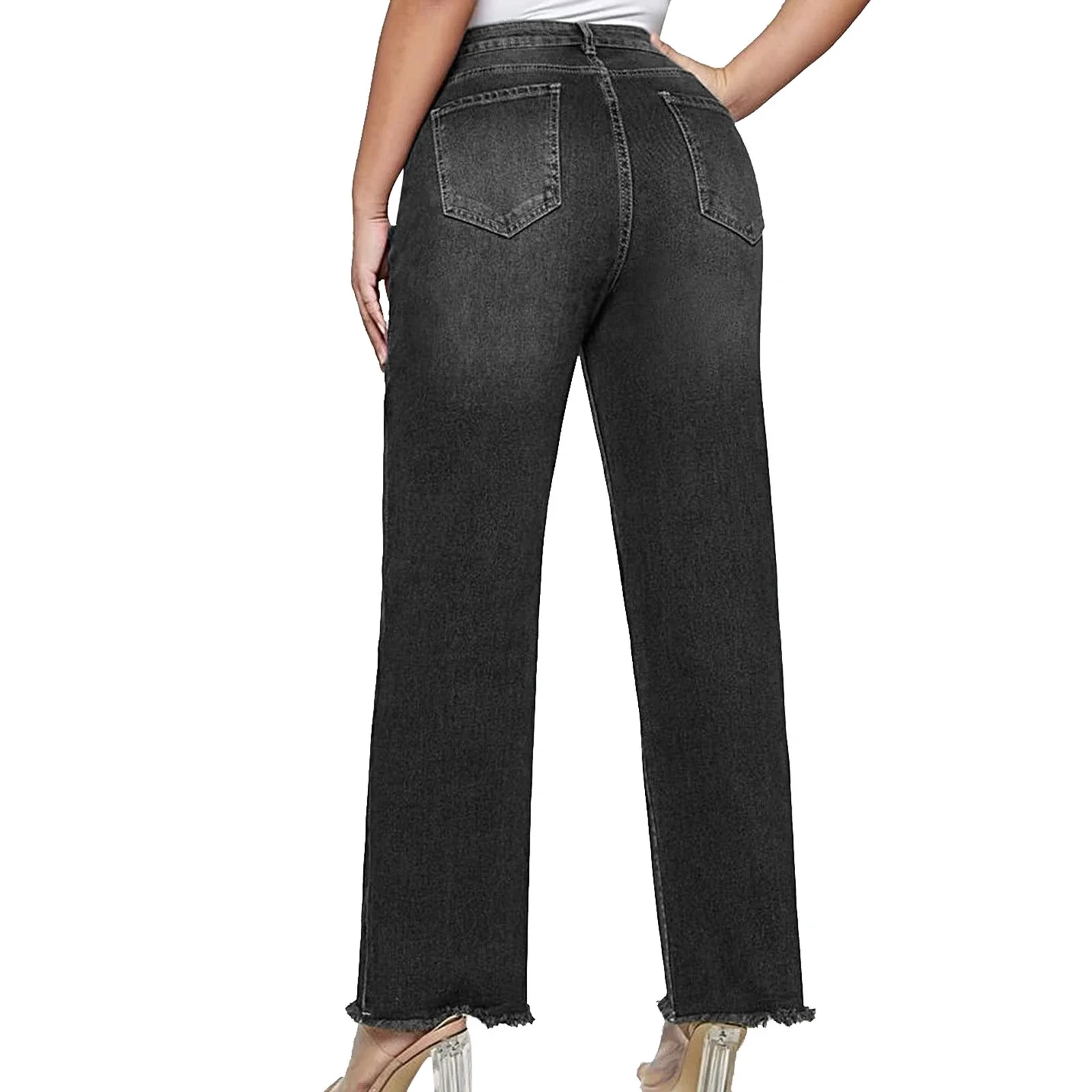 Retro Loose Cat's Whisker Denim 9/10 Pants