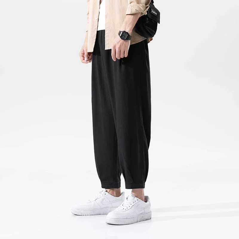 Men's Straight Ice Silk Summer Pants