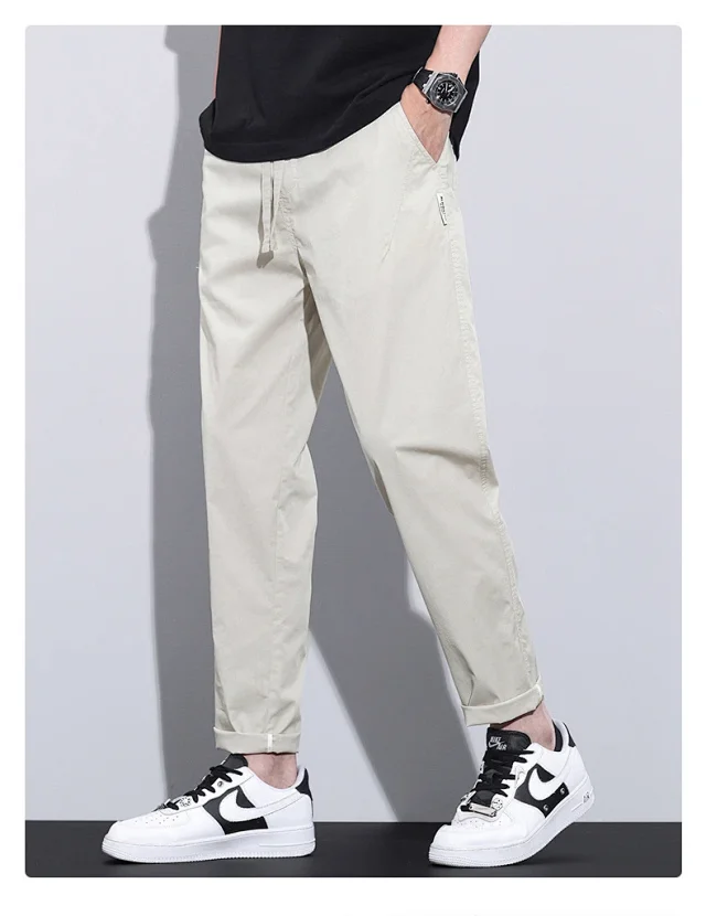 2025 Spring-Summer Men's Tapered Cropped Pants Detail