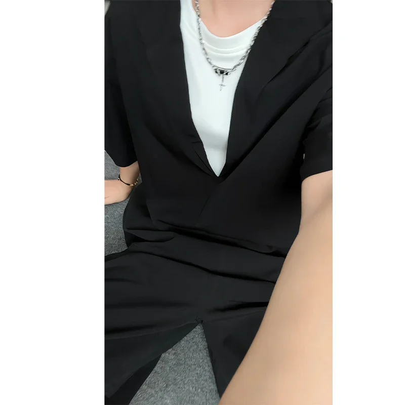 Men's Summer Ice Silk 2-in-1 Set