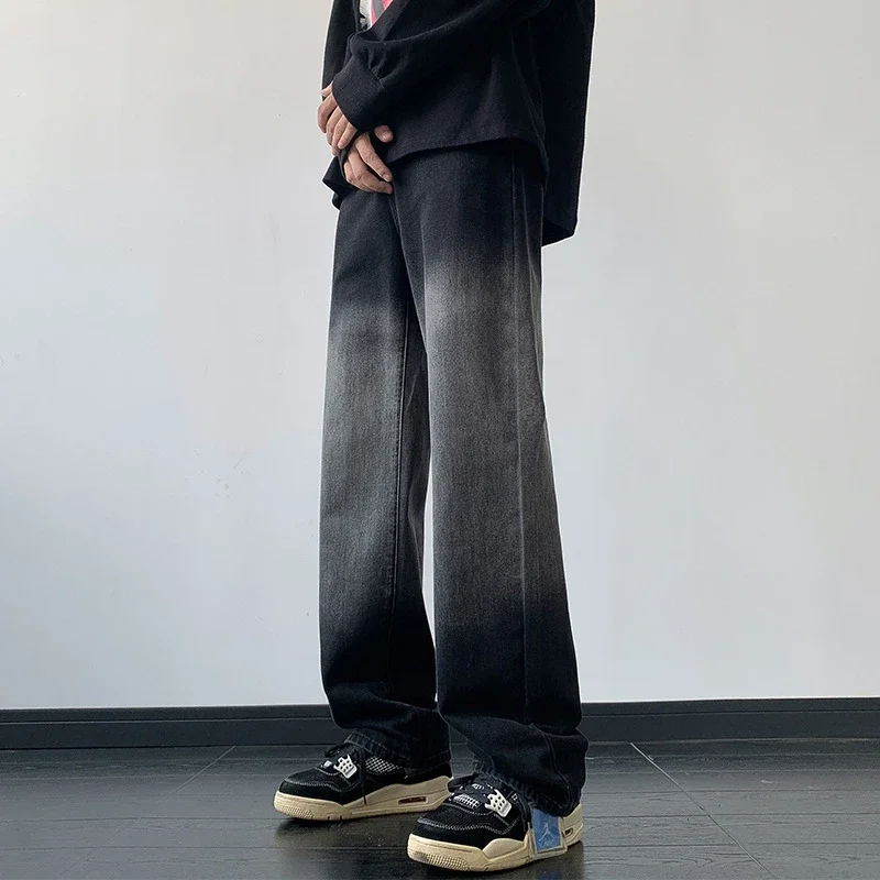 Men's Spring Gradient Straight Jeans