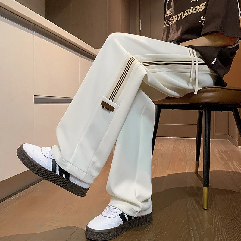 2025 Fall Men's Loose Streetwear Wide-Leg Pants