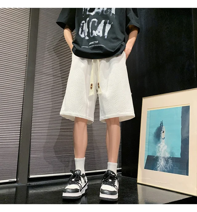 Men's Summer Jacquard College Shorts Detail
