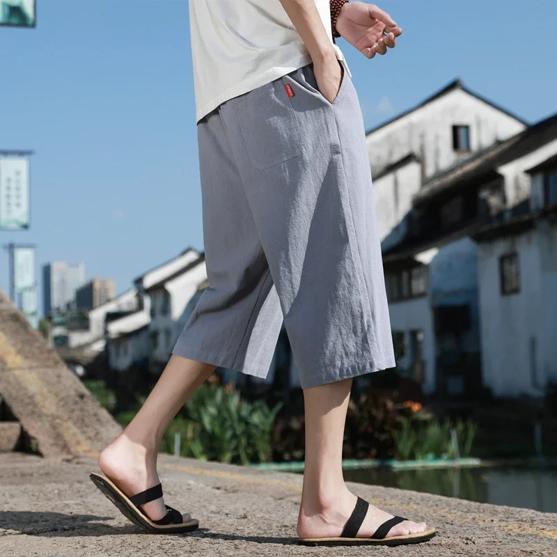 New Chinese Linen Shorts