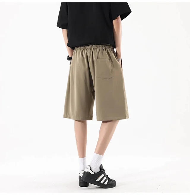 Men's Summer Printed Ice Silk Beach Shorts Detail