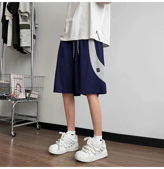 Men's Color-blocking Athletic Shorts Detail