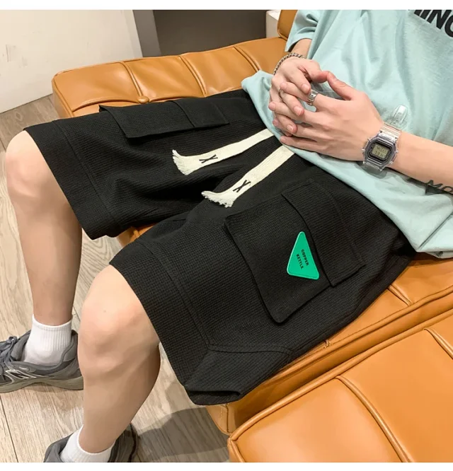 Oversize Men's Summer Athletic Shorts Detail