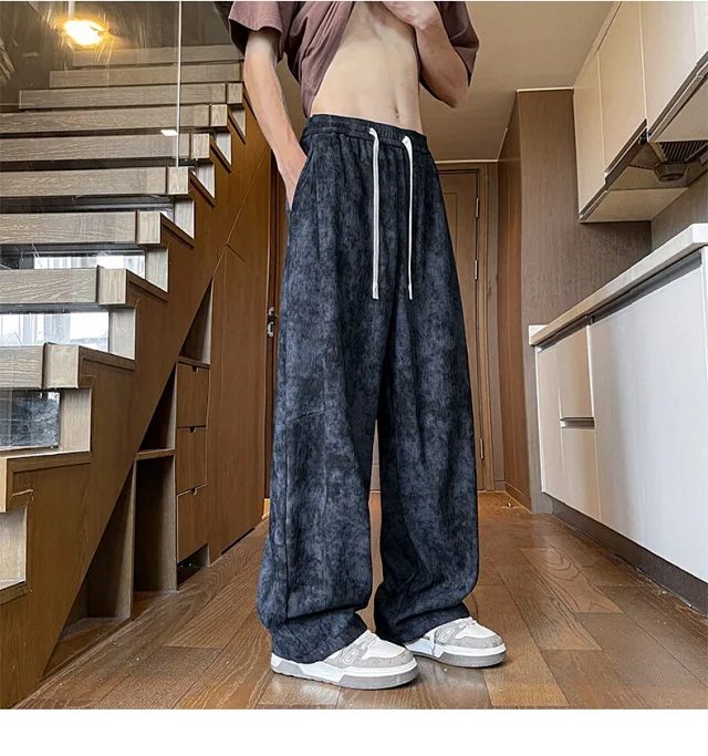 Men's Tie-Dye Ice Silk Pants Detail