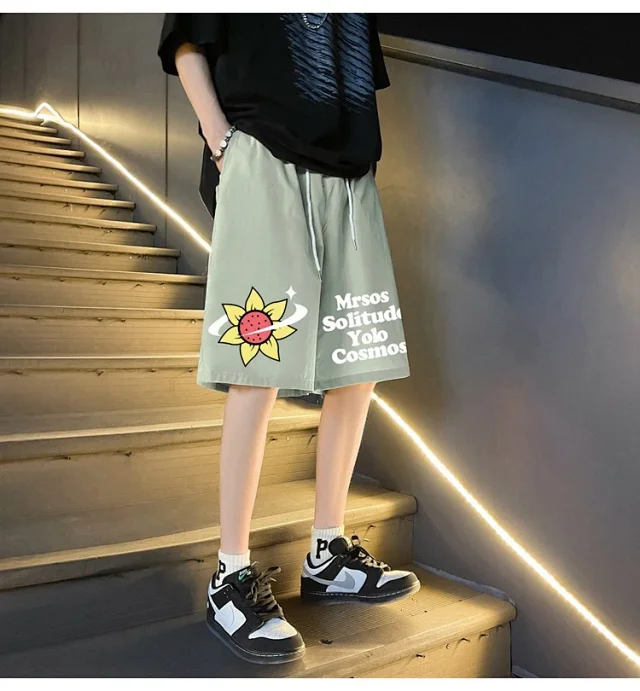 Men's 2025 Summer New Casual Denim Shorts Detail