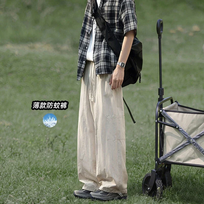 Men's Summer Cotton Loose Work Pants