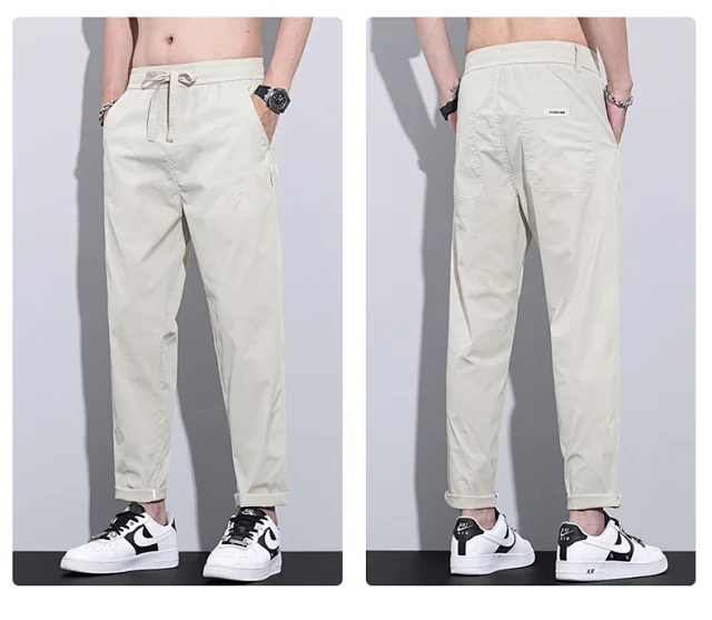 2025 Spring-Summer Men's Tapered Cropped Pants Detail