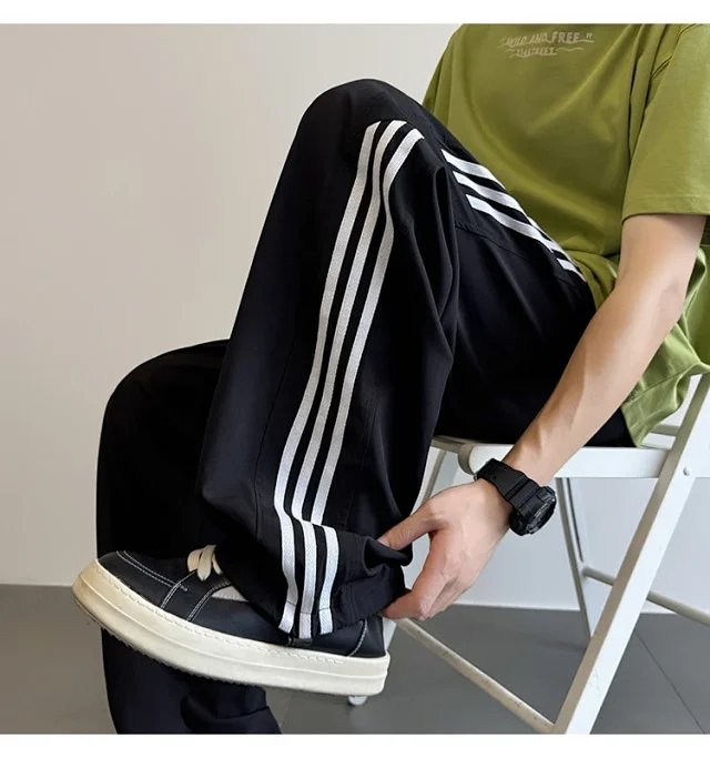 Men's 2025 Summer Straight Casual Pants Detail