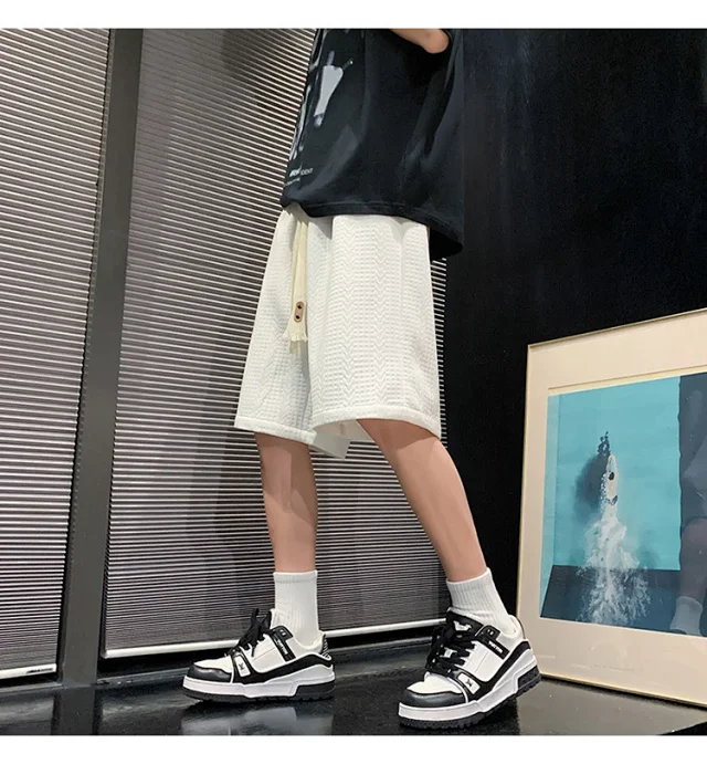 Men's Summer Jacquard College Shorts Detail
