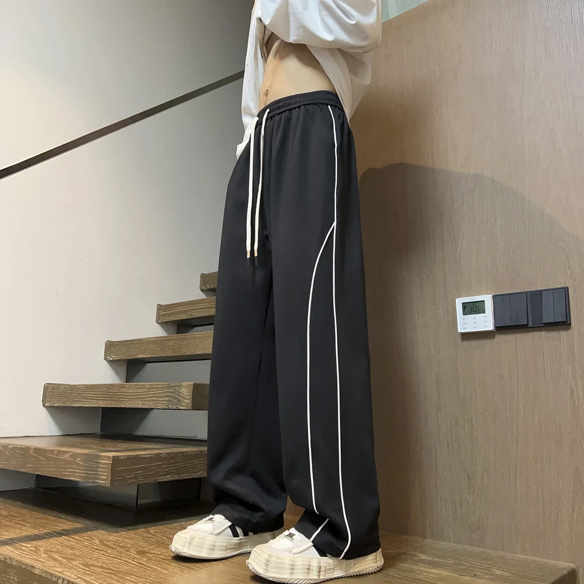 Men's Vintage Striped Joggers