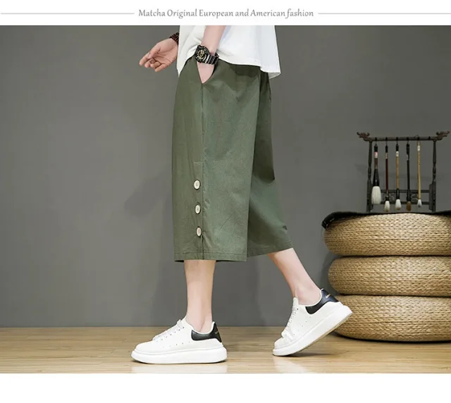 Men's Chinese Style Shorts Detail