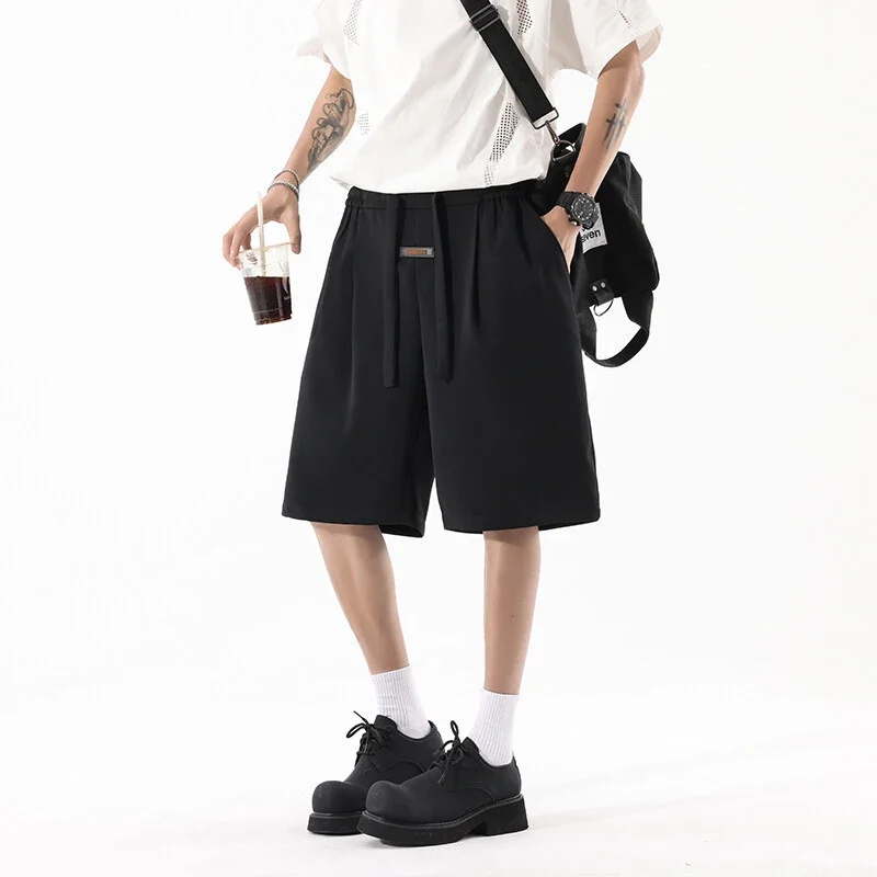 Men's Summer Printed Ice Silk Beach Shorts