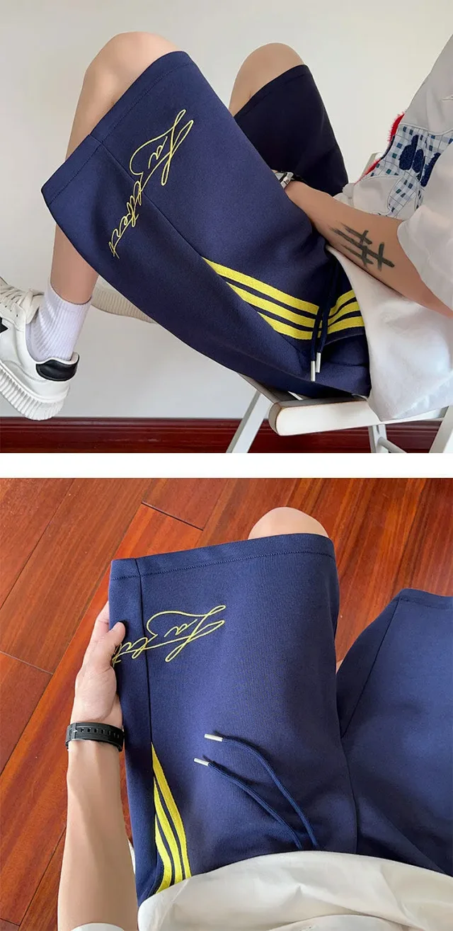 2025 Men's American Embroidered Shorts Detail