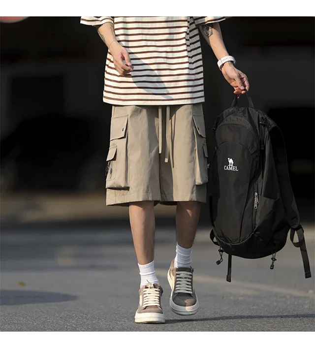 Men's Retro Big Pocket Shorts Detail