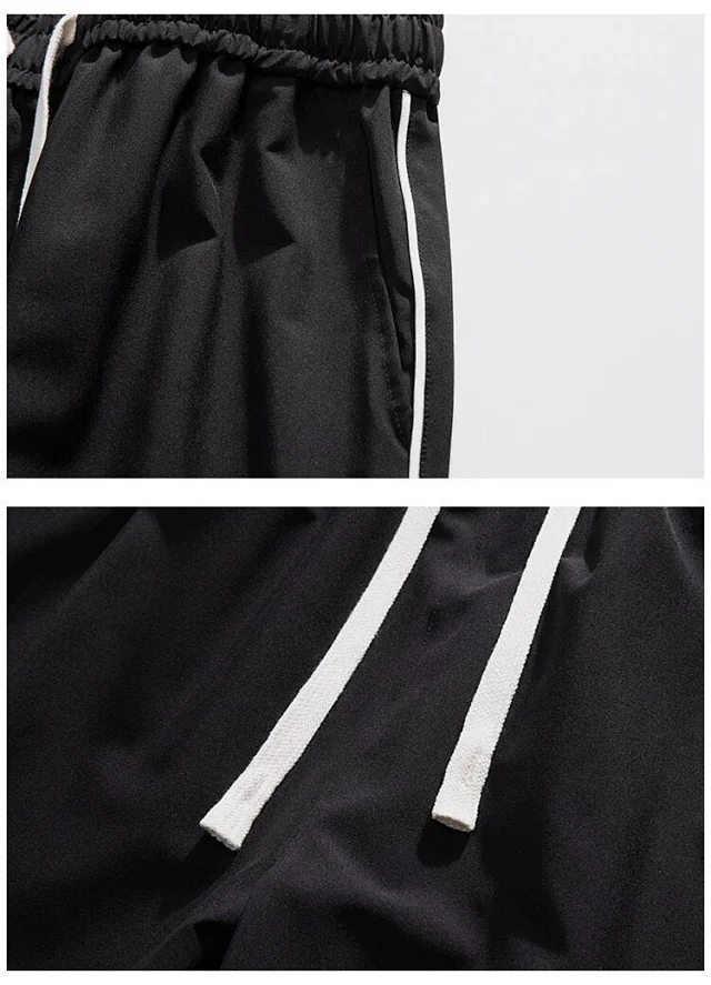 Men's Summer Ice Silk Wide - leg Pants Detail