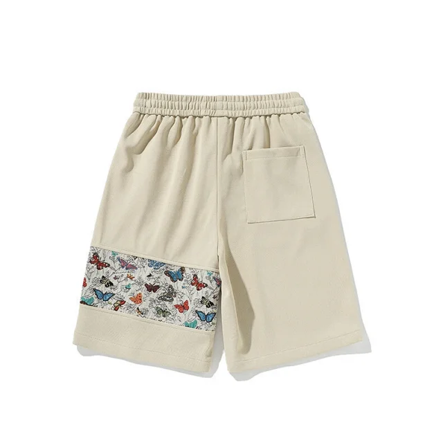 Men's Chinese Style Embroidery Sports Shorts Detail
