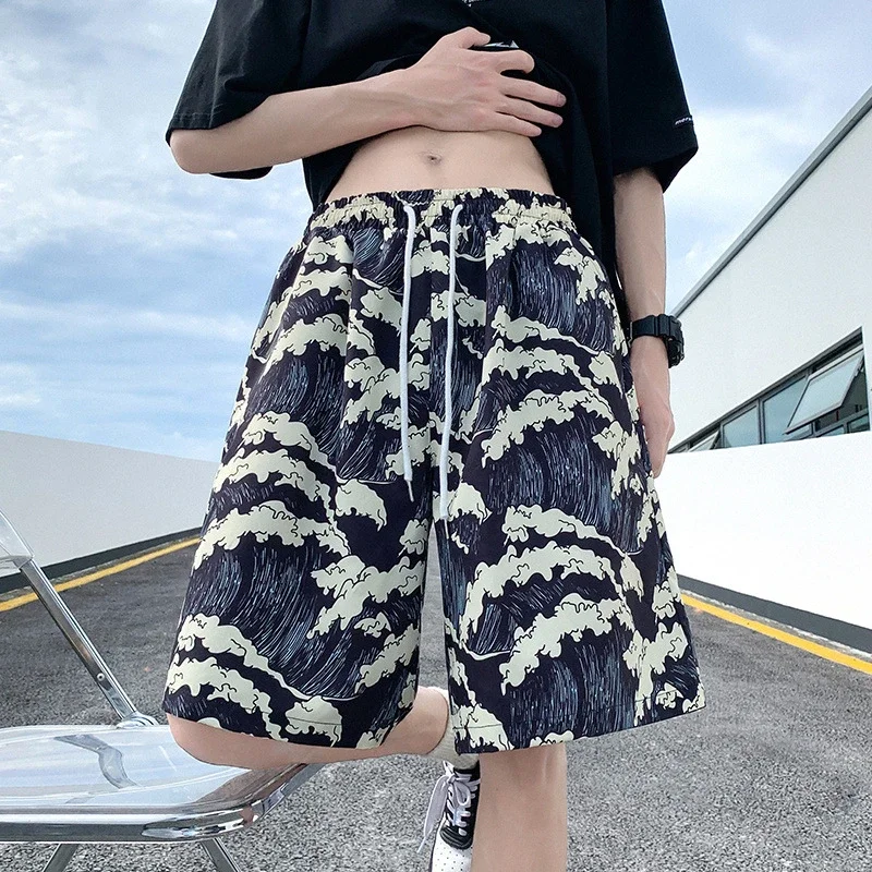 Men's Summer Ice Silk Quick-Dry Beach Shorts
