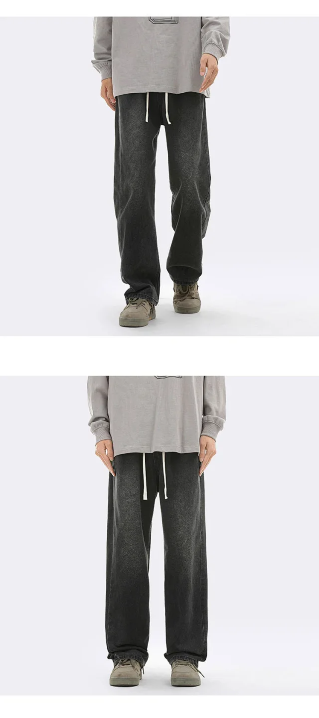 Men's Oversize Fleece Jeans Detail