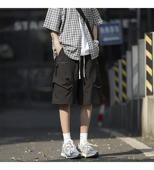 Men's Summer Ice Silk Sports Shorts Detail