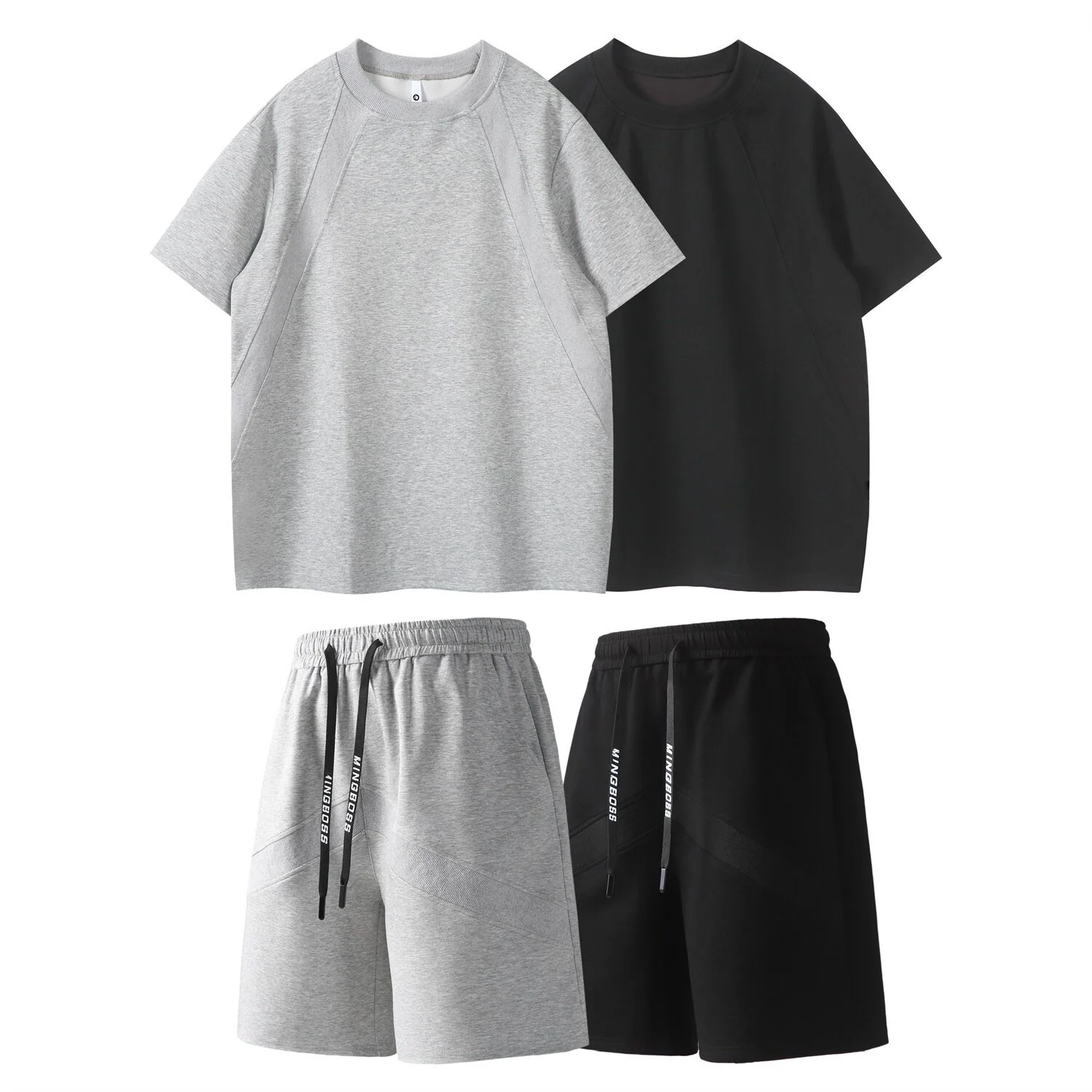 Men's Summer Space Cotton Short Set