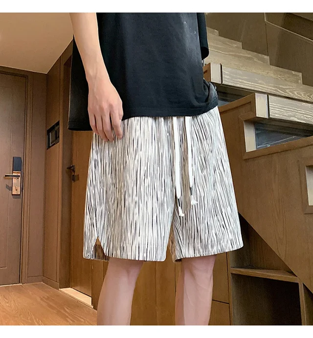 Men's Summer Textured Beach Shorts Detail