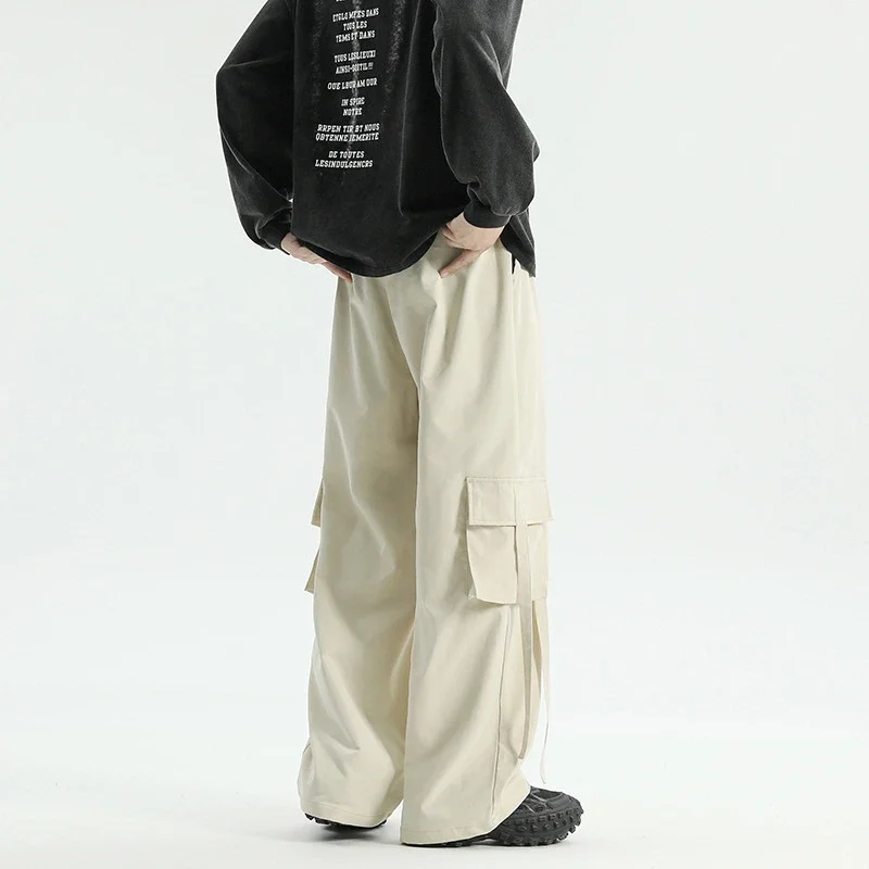 Men's American-style Straight Loose Cargo Pants