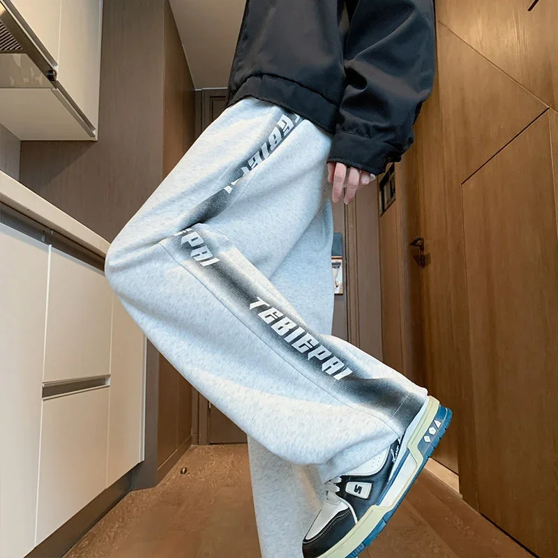 Men's 2025 Spring/Fall Oversize Wide-Leg Pants