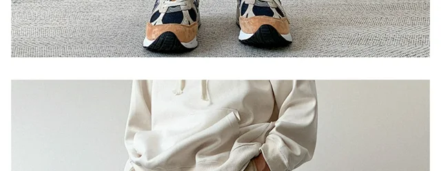 Men's Spring Vintage Khaki Oversize Sweatpants Detail