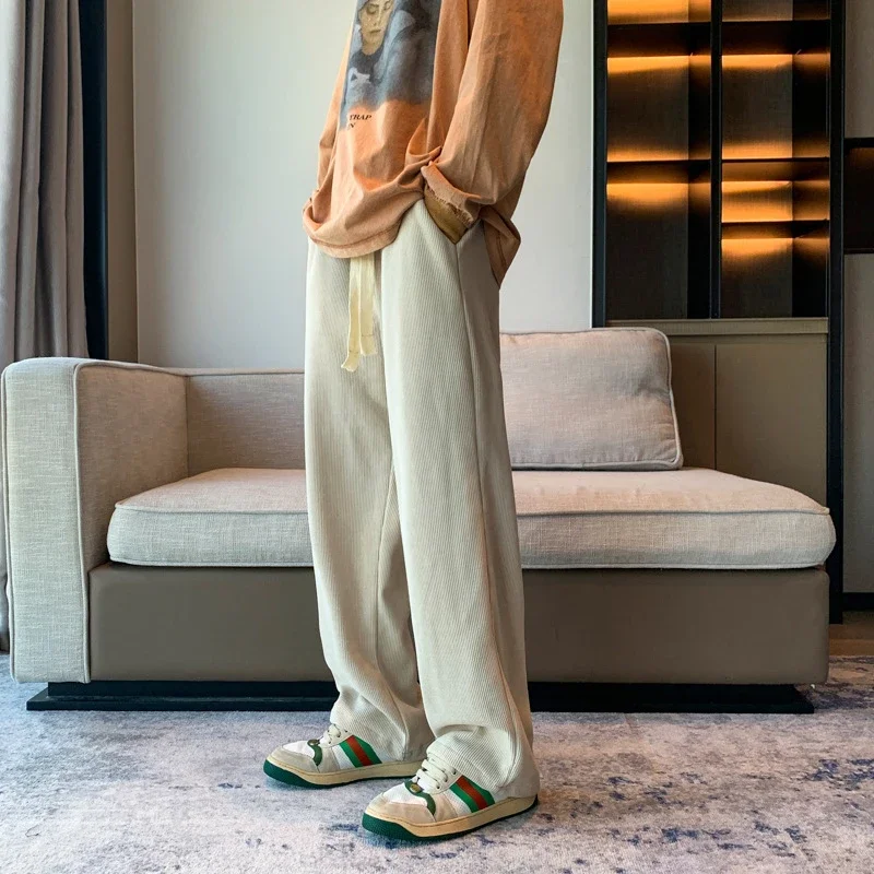 Men's Soft Corduroy Straight-Leg Pants