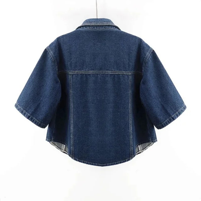 2025 Spring/Summer Women's Short Denim Jacket Detail