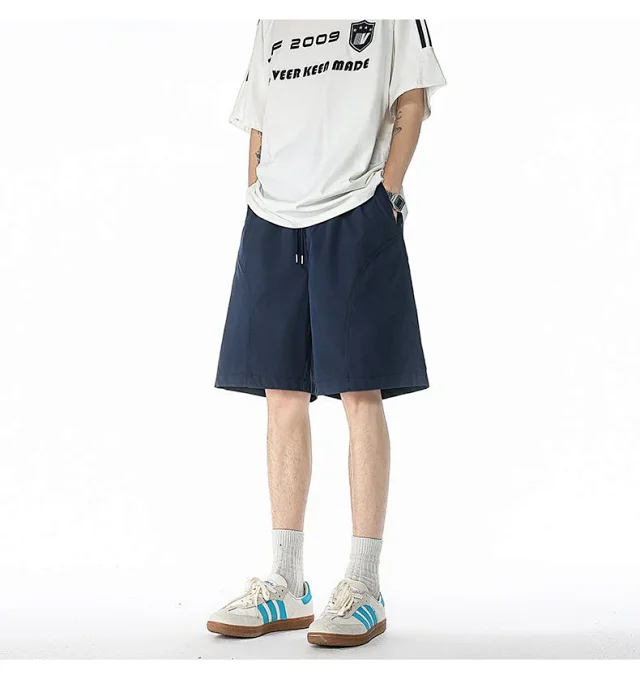 Men's Summer 2025 Loose High - street Shorts Detail
