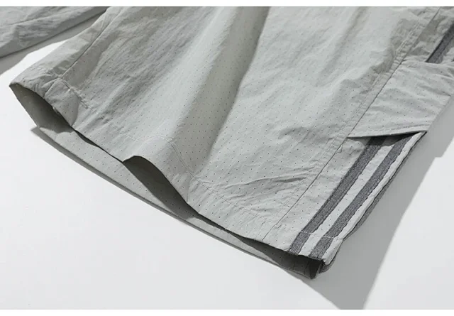Men's Summer Laser-Punched Beach Shorts Detail