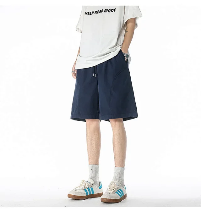 Men's Summer 2025 Loose High - street Shorts Detail