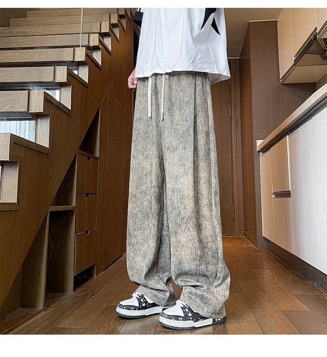Men's Tie-Dye Ice Silk Pants Detail