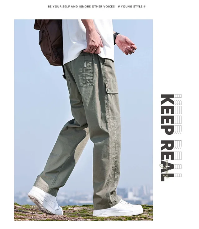 Men's 2025 Spring/Summer American Trendy Work Pants Detail