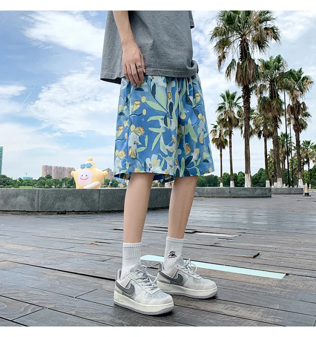 Men's Beach Shorts Swim Trunks Detail