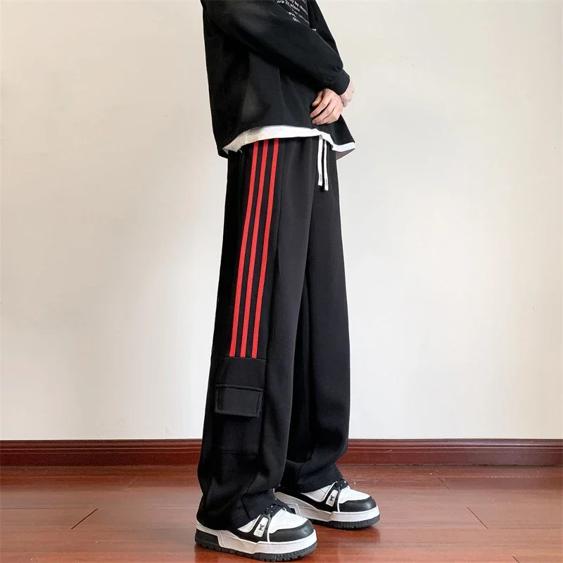 Men's Retro Striped Hiphop Pants
