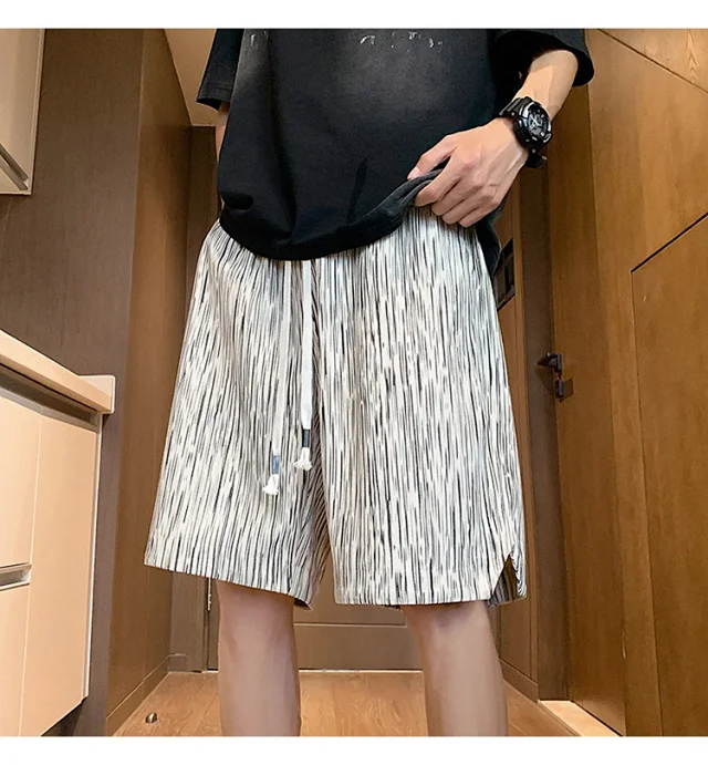 Men's Summer Textured Beach Shorts Detail