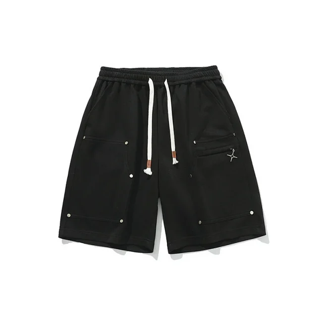 Men's Summer Trendy American Loose Straight Casual Sport Shorts Detail