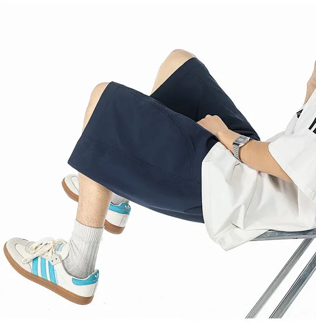 Men's Summer 2025 Loose High - street Shorts Detail