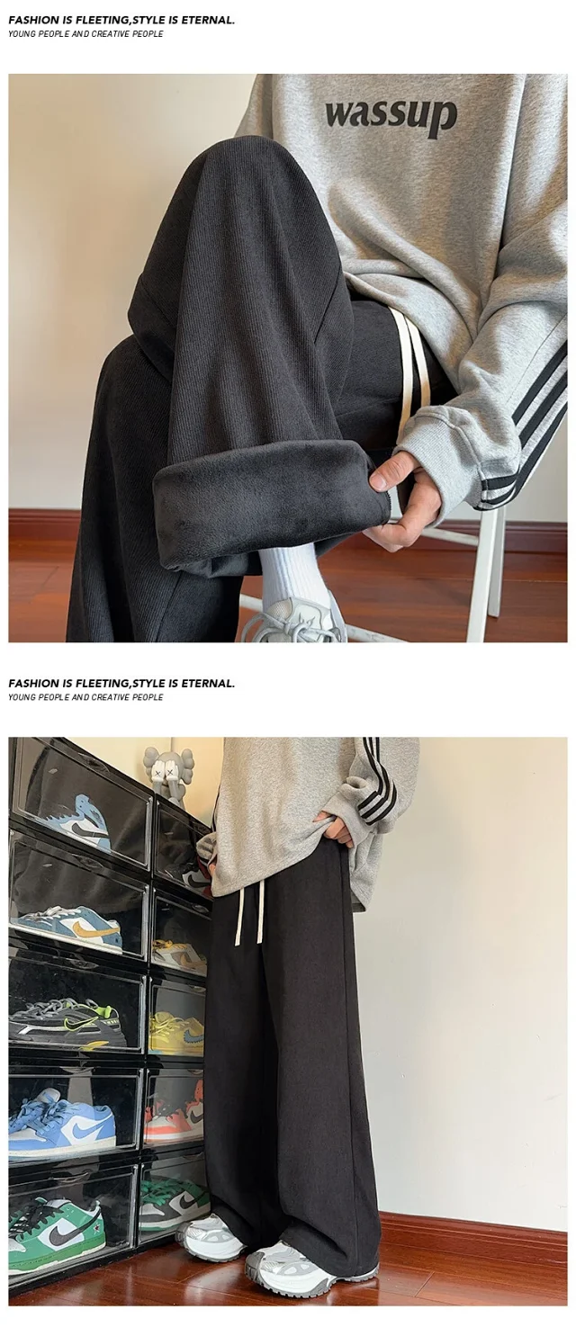 Men's Corduroy Sweatpants (Winter) Detail