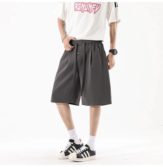 Men's Summer Printed Ice Silk Beach Shorts Detail
