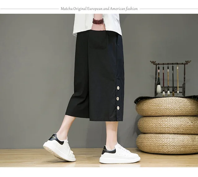 Men's Chinese Style Shorts Detail
