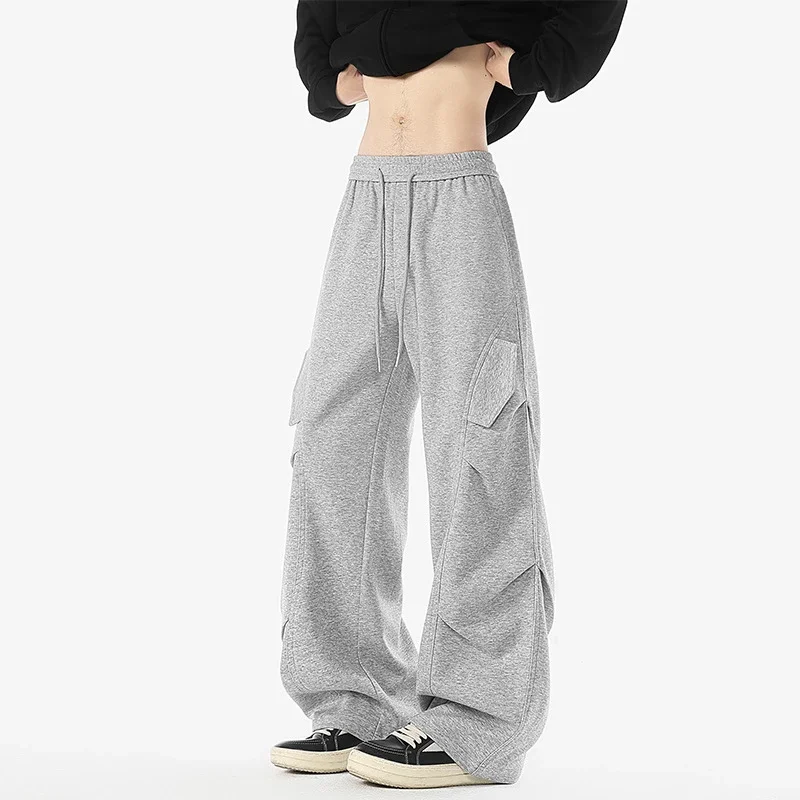 American Heavyweight Grey Pleated Sweatpants