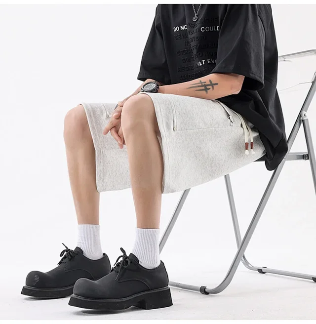 Men's Summer Trendy Loose Straight Athletic Shorts Detail